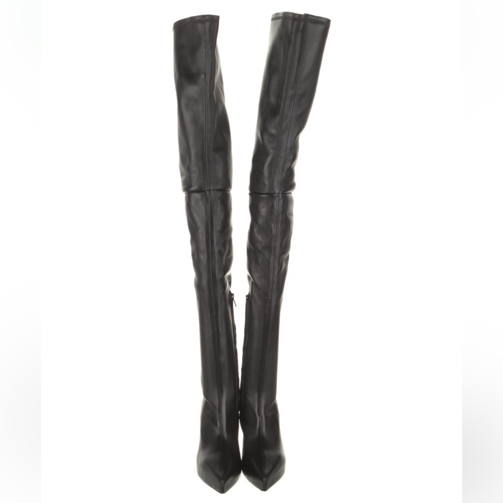 Givenchy leather Thigh high Boots - Picture 2 of 5
